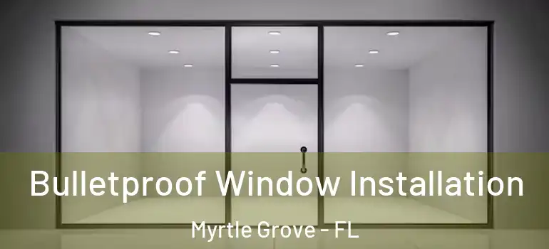  Bulletproof Window Installation Myrtle Grove - FL