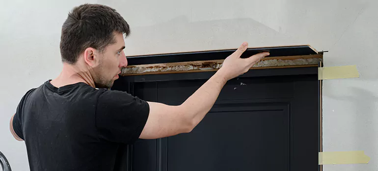 Wood Door Hole Repair in Myrtle Grove, FL