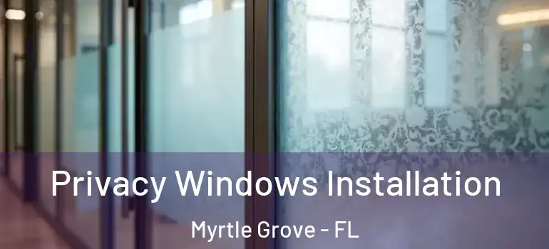  Privacy Windows Installation Myrtle Grove - FL