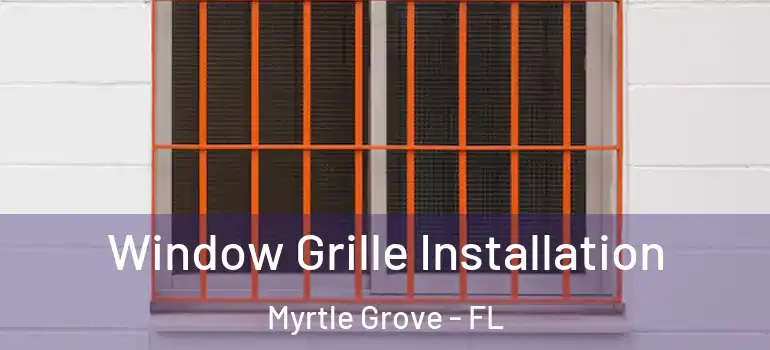 Window Grille Installation Myrtle Grove - FL